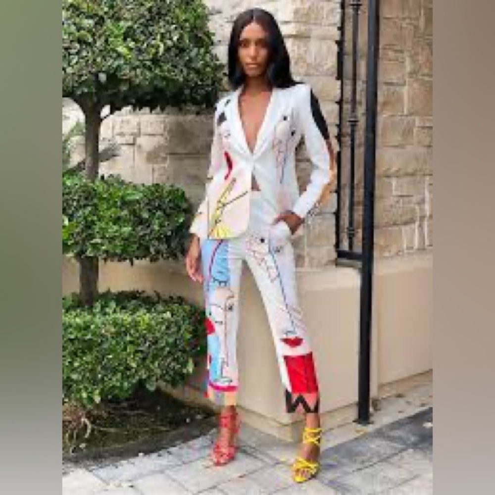 Vibrant Abstract Art Blazer